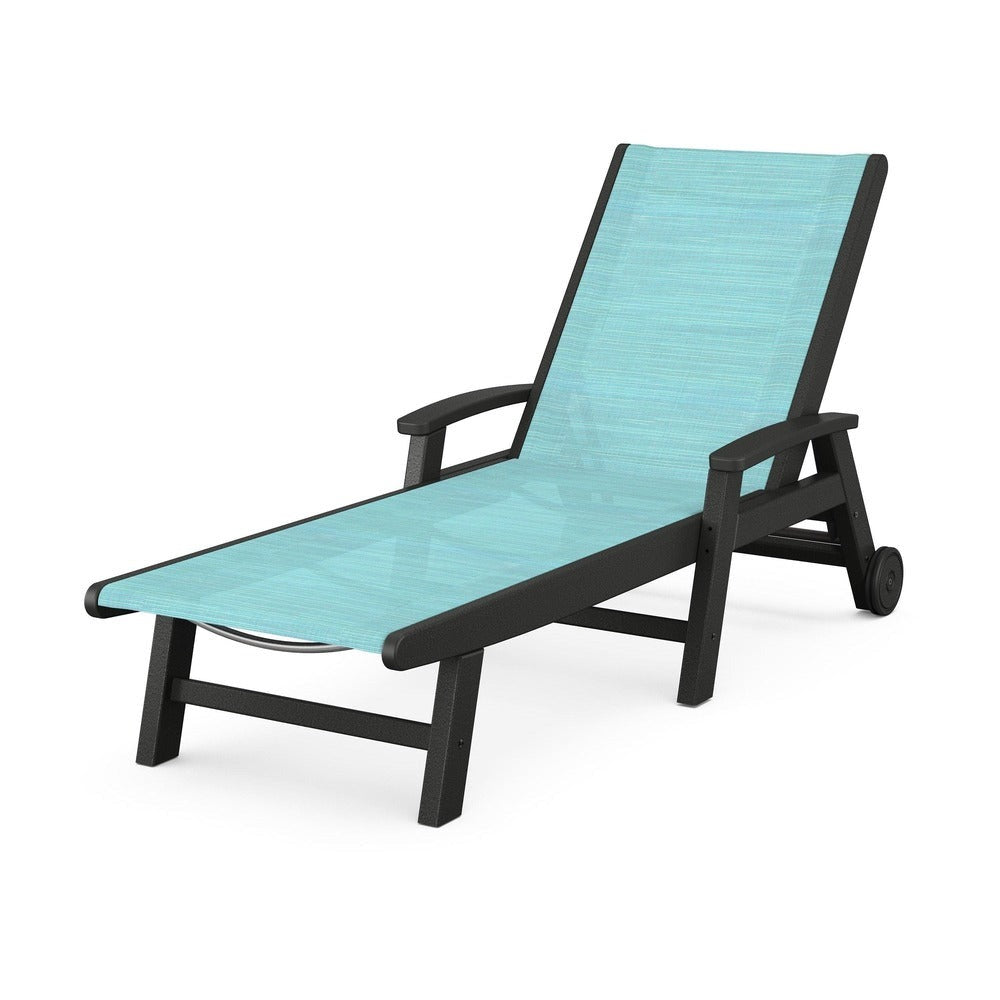POLYWOOD® Coastal Chaise with Wheels - SW2290
