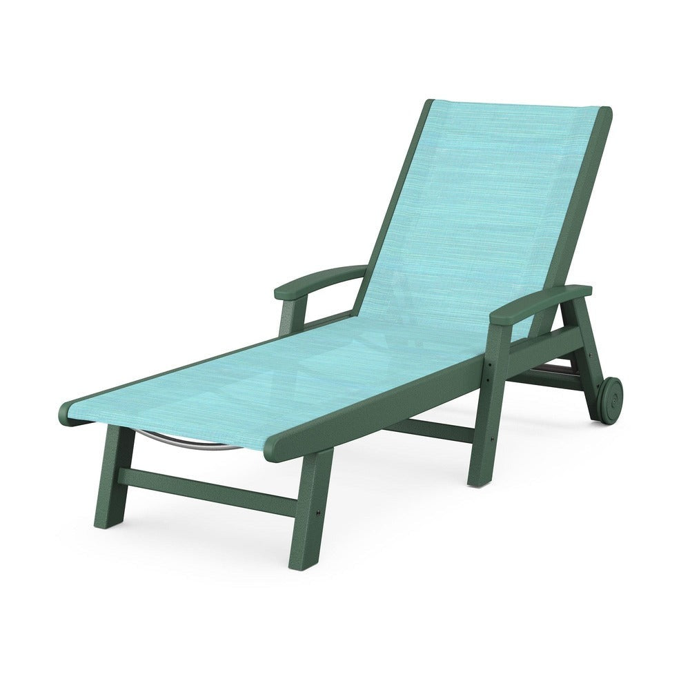 POLYWOOD® Coastal Chaise with Wheels - SW2290