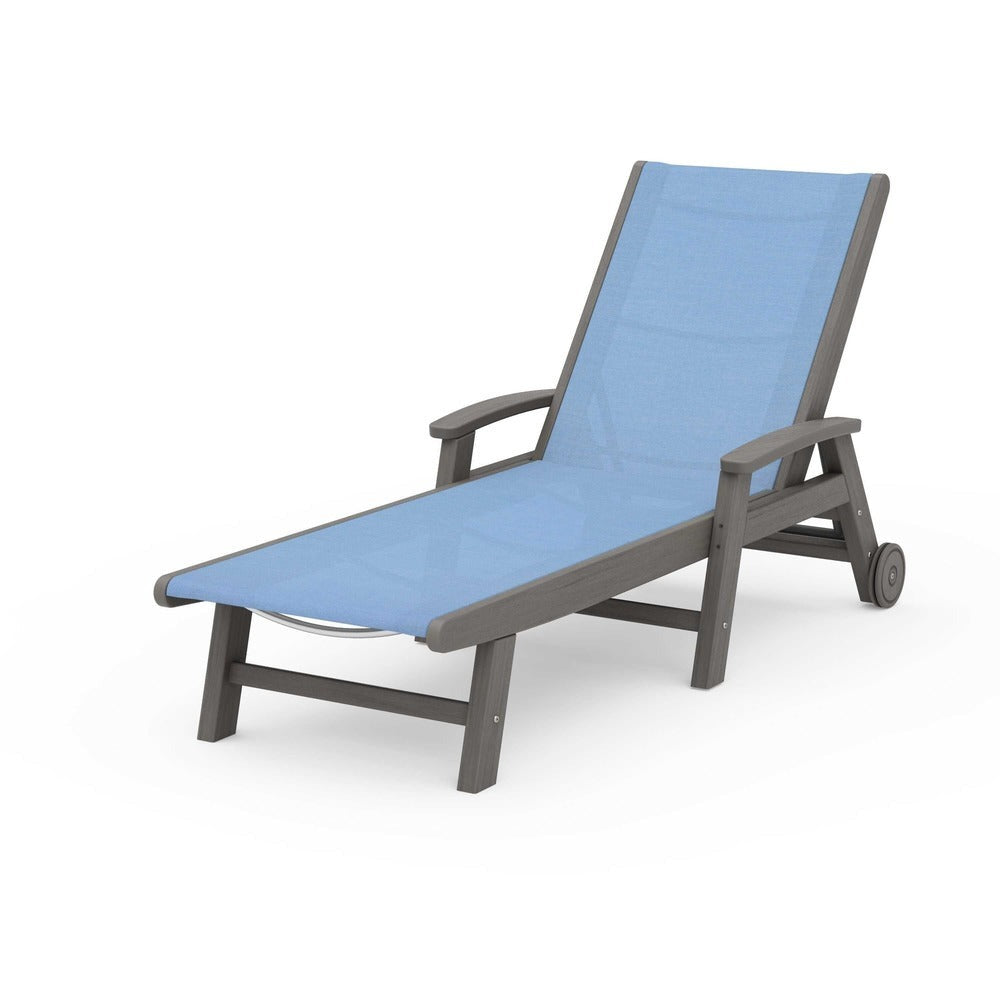 POLYWOOD® Coastal Chaise with Wheels - SW2290