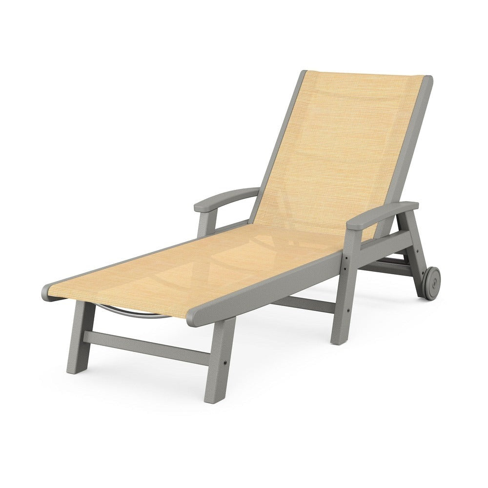POLYWOOD® Coastal Chaise with Wheels - SW2290