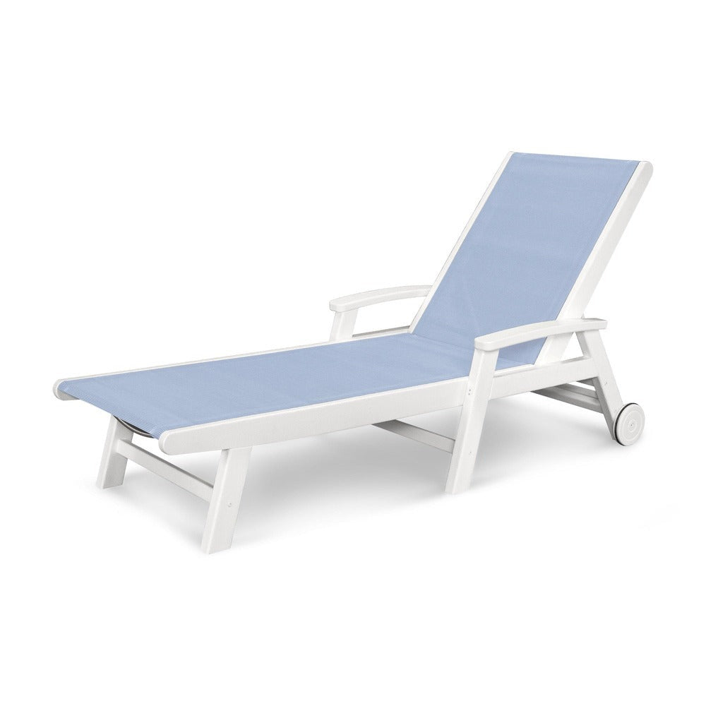 POLYWOOD® Coastal Chaise with Wheels - SW2290