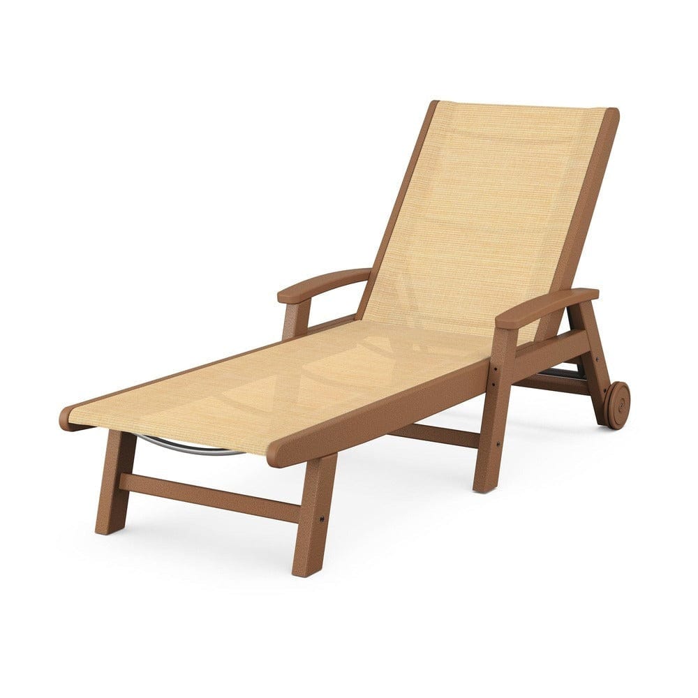 POLYWOOD® Coastal Chaise with Wheels - SW2290