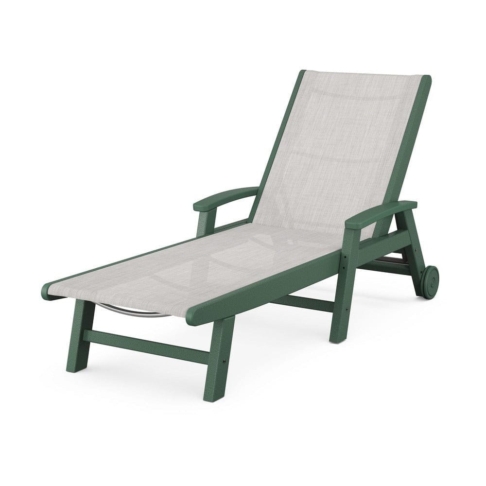 POLYWOOD® Coastal Chaise with Wheels - SW2290