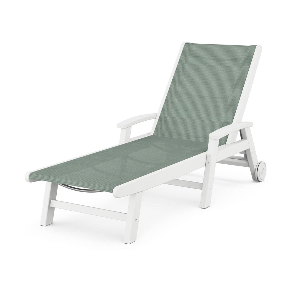 POLYWOOD® Coastal Chaise with Wheels - SW2290