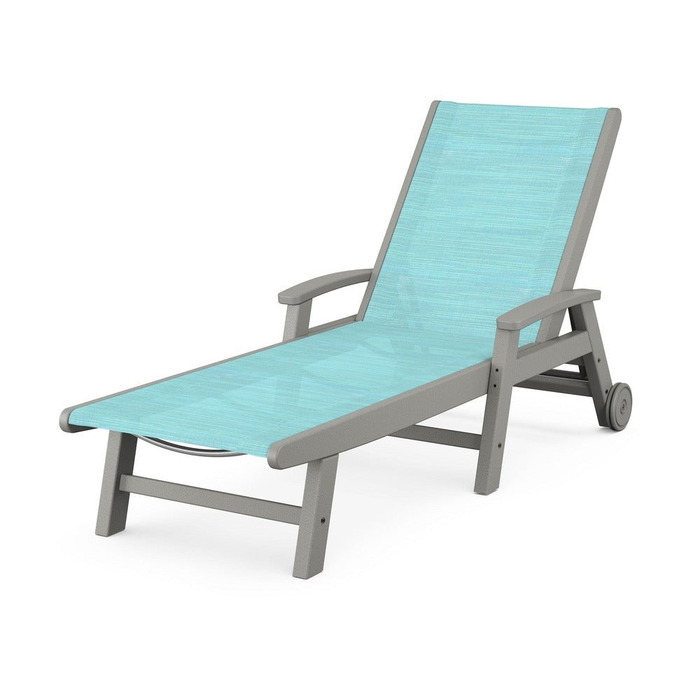 POLYWOOD® Coastal Chaise with Wheels - SW2290