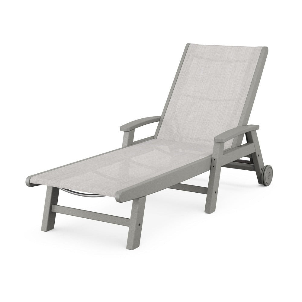 POLYWOOD® Coastal Chaise with Wheels - SW2290