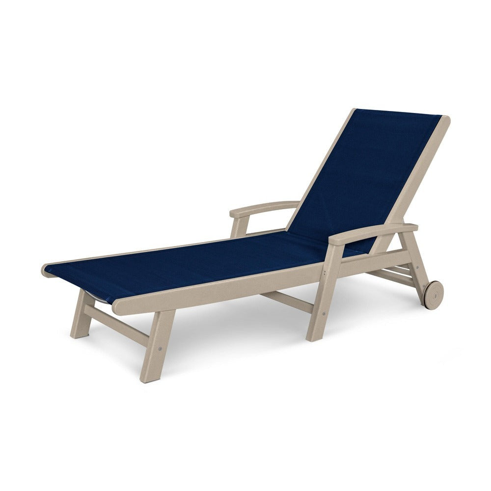POLYWOOD® Coastal Chaise with Wheels - SW2290