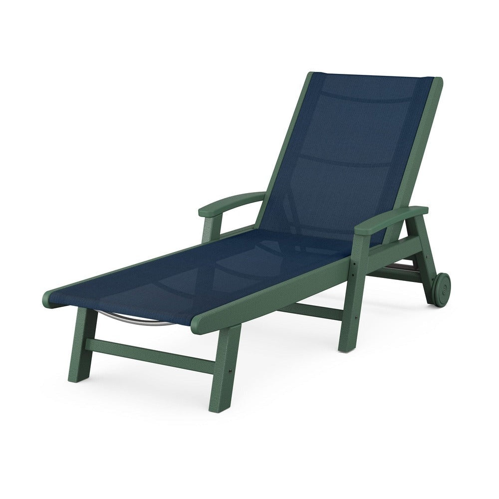 POLYWOOD® Coastal Chaise with Wheels - SW2290