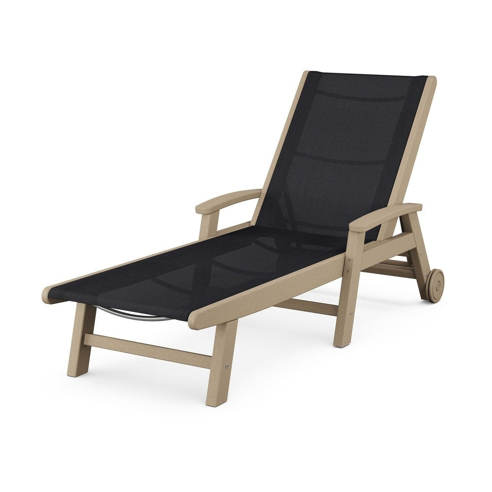 POLYWOOD® Coastal Chaise with Wheels - SW2290