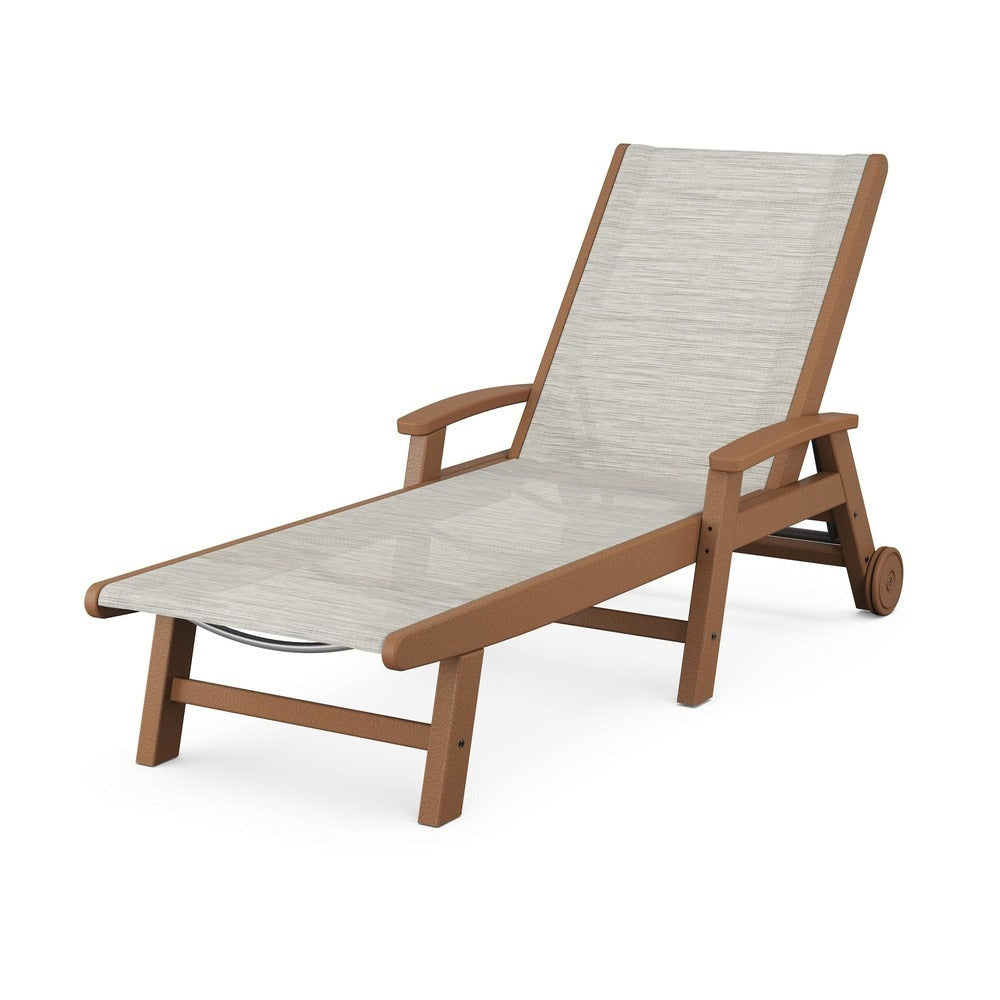 POLYWOOD® Coastal Chaise with Wheels - SW2290
