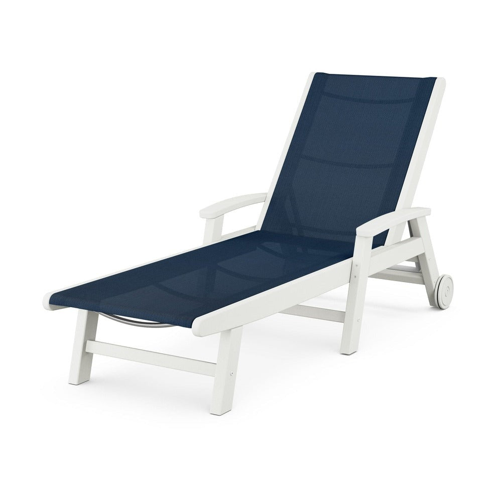 POLYWOOD® Coastal Chaise with Wheels - SW2290