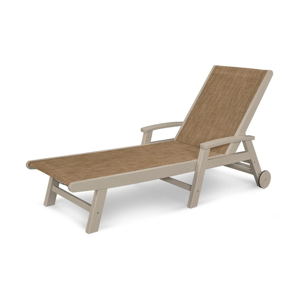POLYWOOD® Coastal Chaise with Wheels - SW2290