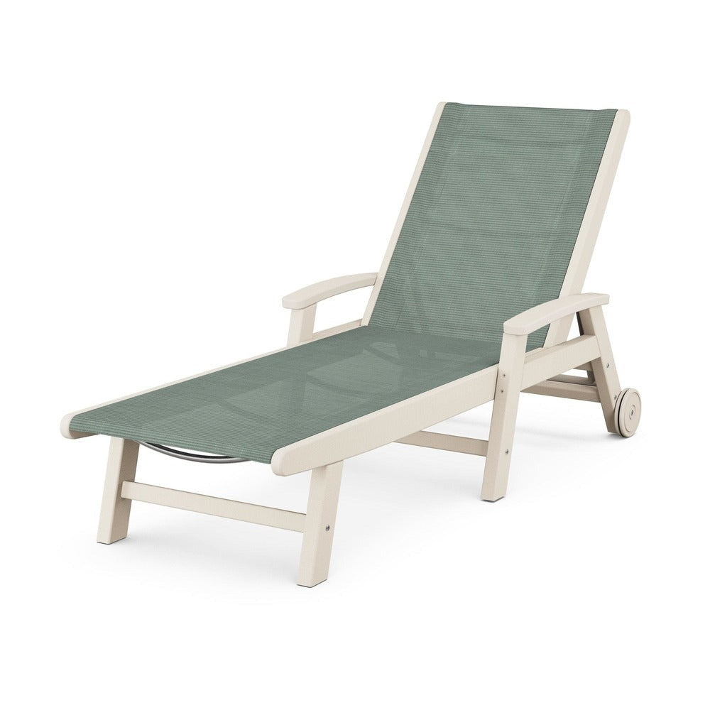 POLYWOOD® Coastal Chaise with Wheels - SW2290