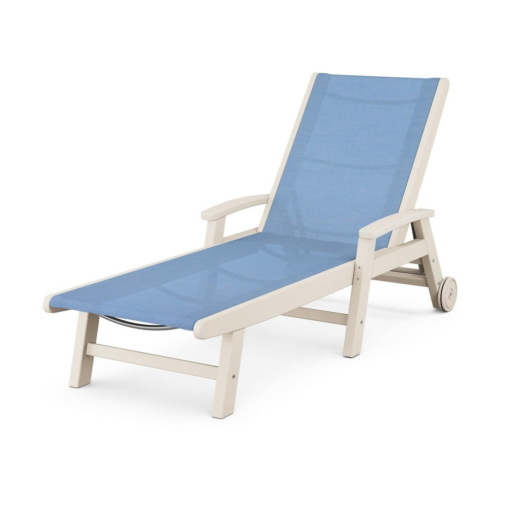 POLYWOOD® Coastal Chaise with Wheels - SW2290