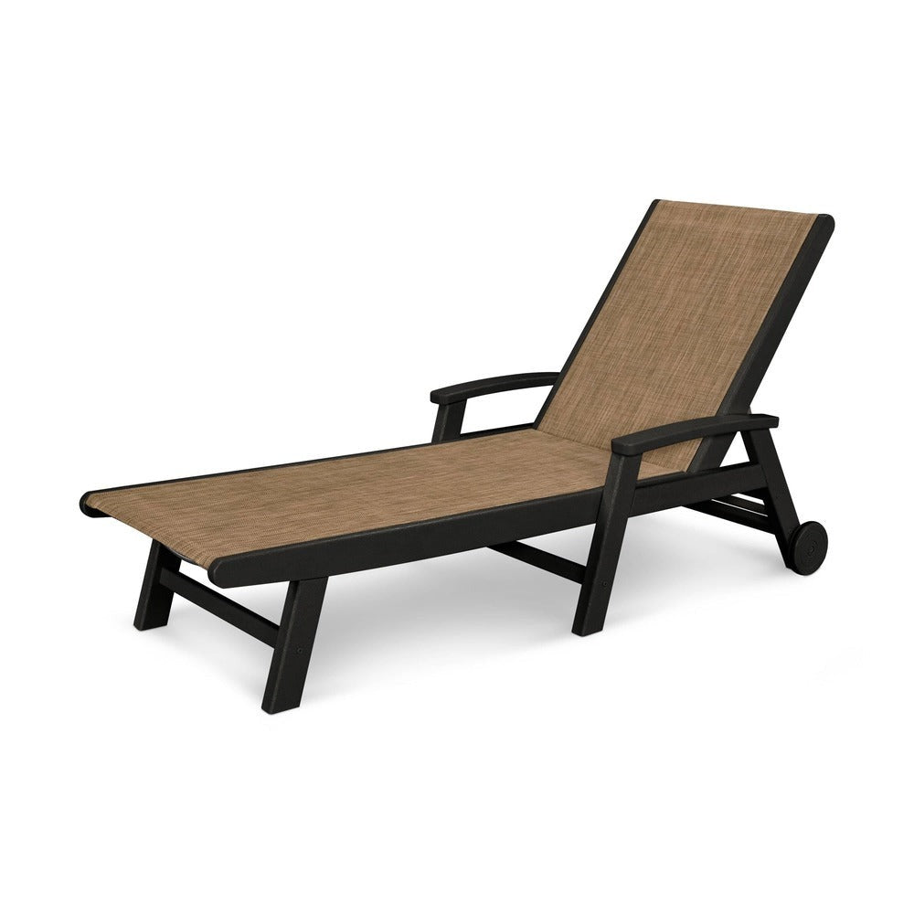 POLYWOOD® Coastal Chaise with Wheels - SW2290