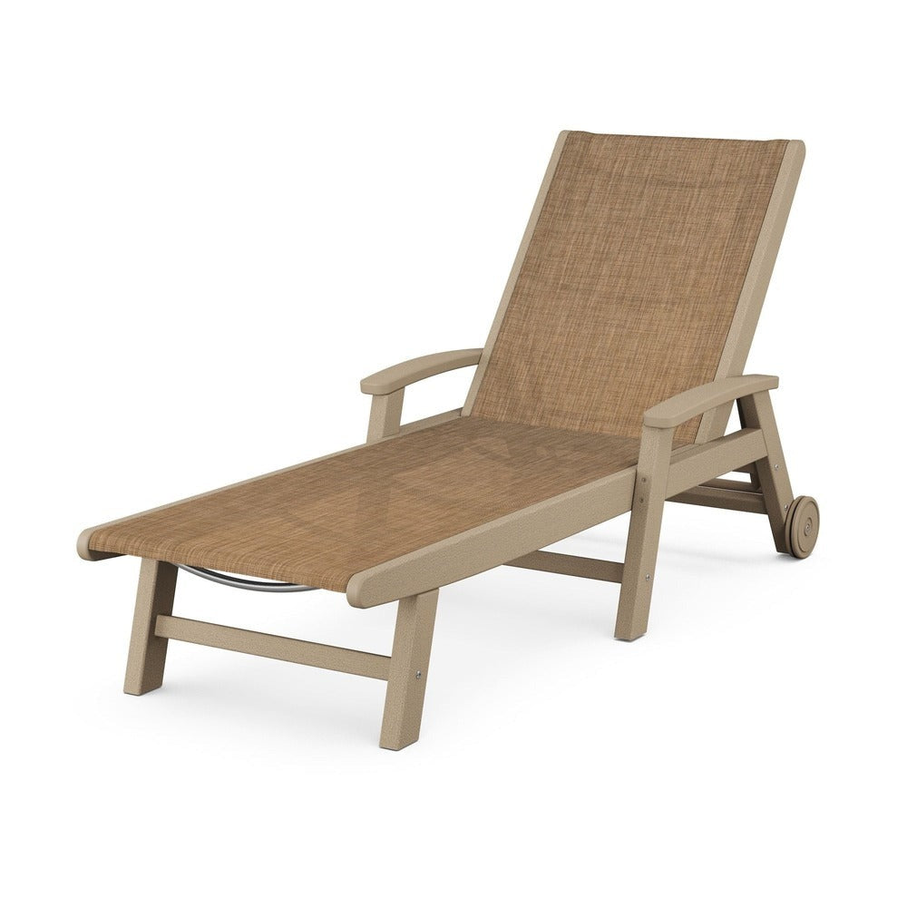 POLYWOOD® Coastal Chaise with Wheels - SW2290