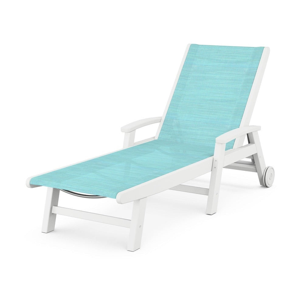 POLYWOOD® Coastal Chaise with Wheels - SW2290