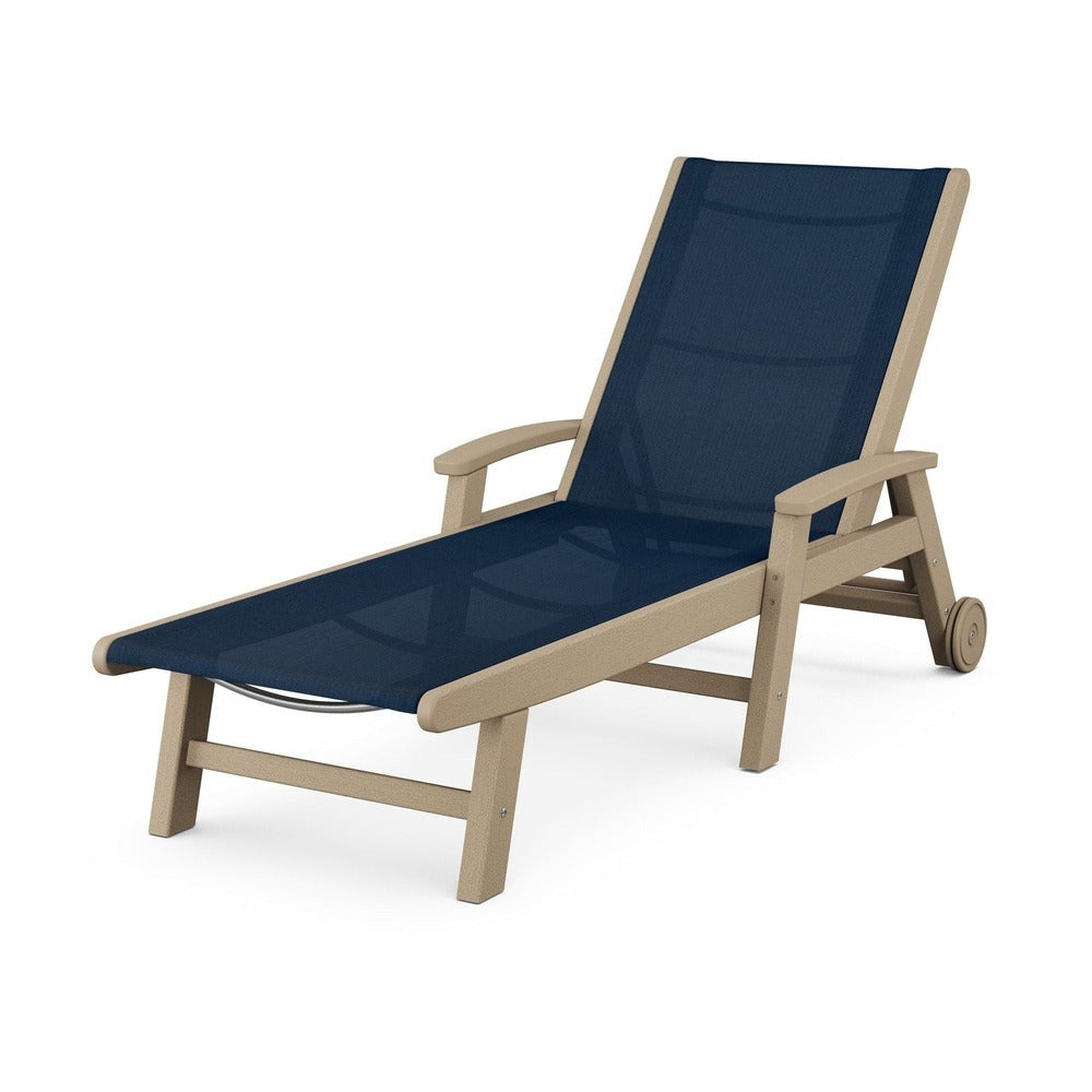 POLYWOOD® Coastal Chaise with Wheels - SW2290
