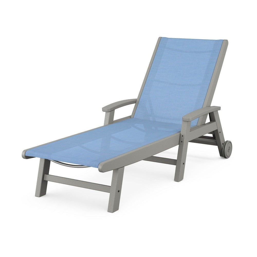 POLYWOOD® Coastal Chaise with Wheels - SW2290
