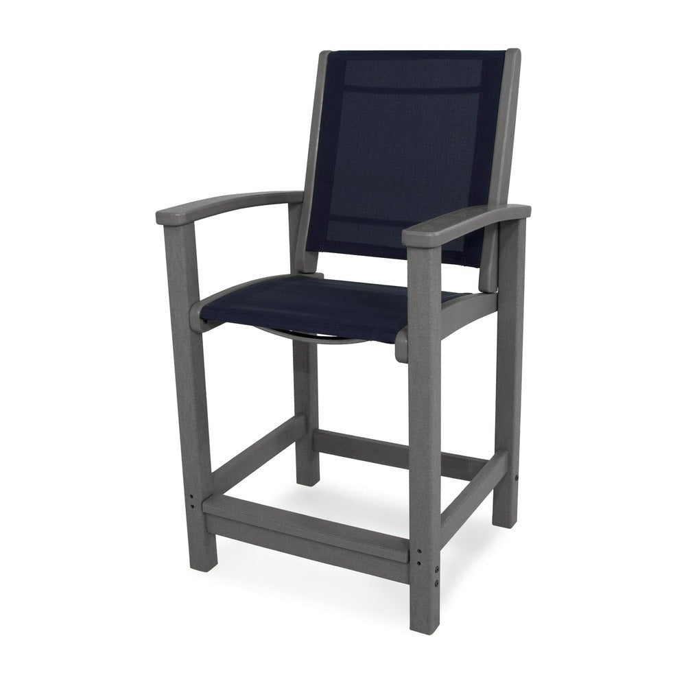 POLYWOOD® Coastal Counter Chair - 9011 Outdoor Furniture POLYWOOD®