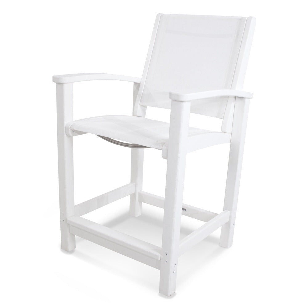 POLYWOOD® Coastal Counter Chair - 9011 Outdoor Furniture POLYWOOD®