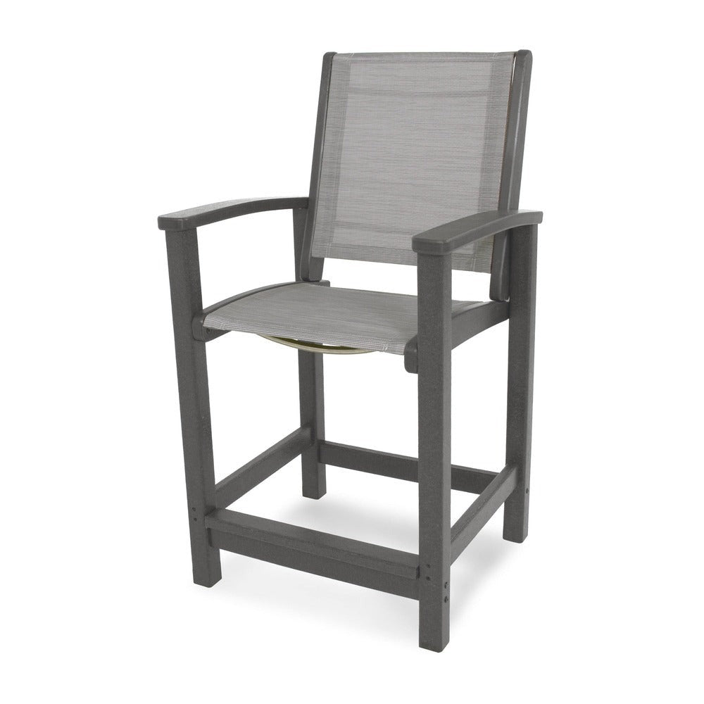 POLYWOOD® Coastal Counter Chair - 9011