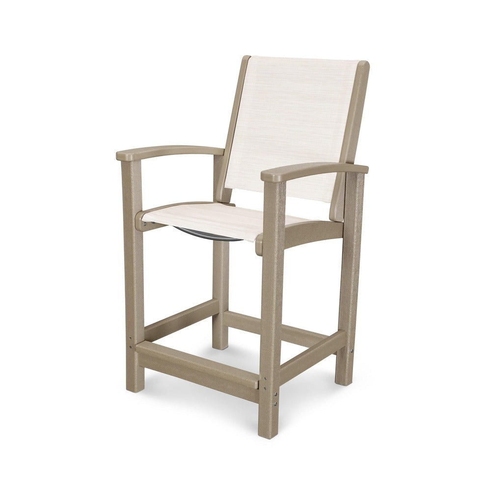 POLYWOOD® Coastal Counter Chair - 9011 Outdoor Furniture POLYWOOD®