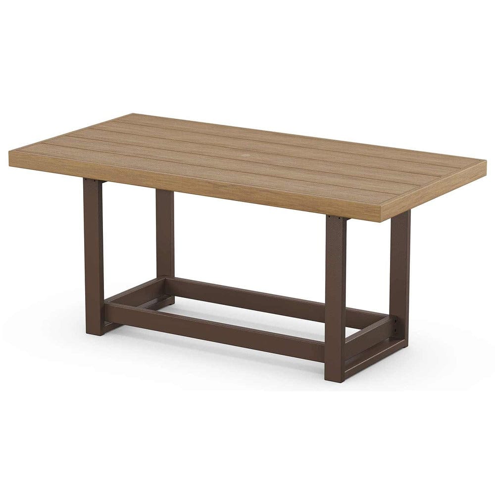 POLYWOOD® EDGE 40" x 78" Counter Table - Select Accents - EMRT4078