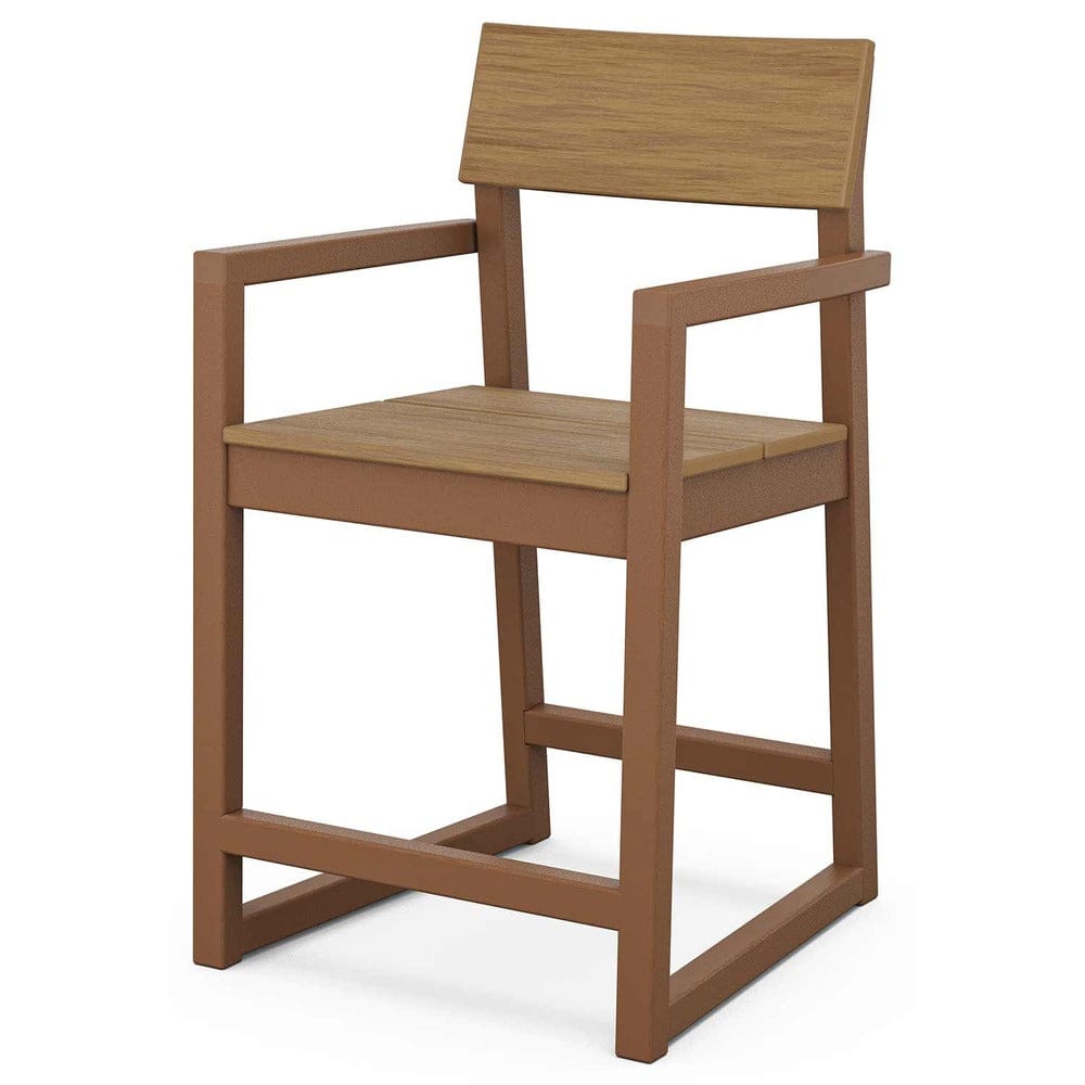 POLYWOOD® Chair POLYWOOD® EDGE Counter Arm Chair - Select Accents - EMD201
