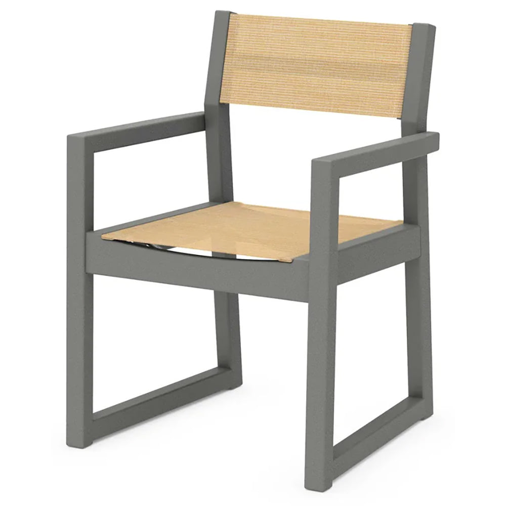 POLYWOOD® EDGE Sling Dining Arm Chair - EMD290
