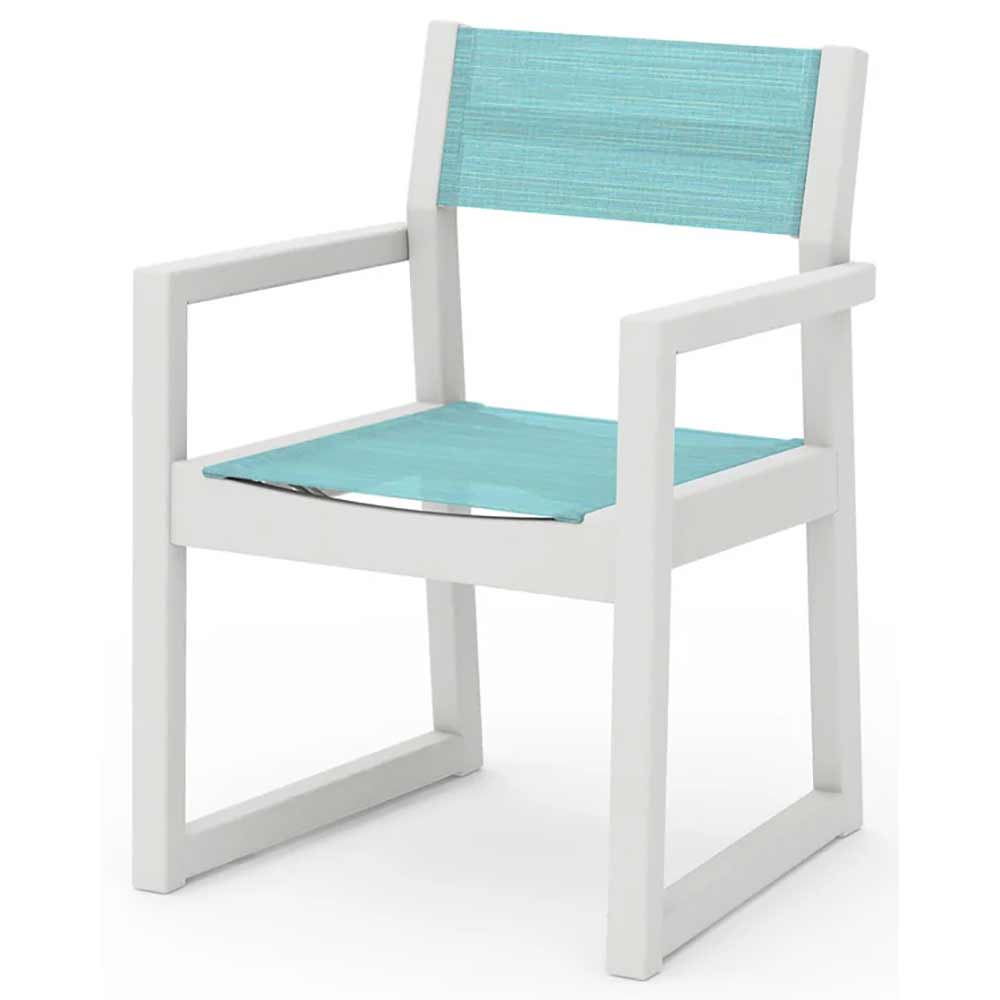 POLYWOOD® EDGE Sling Dining Arm Chair - EMD290