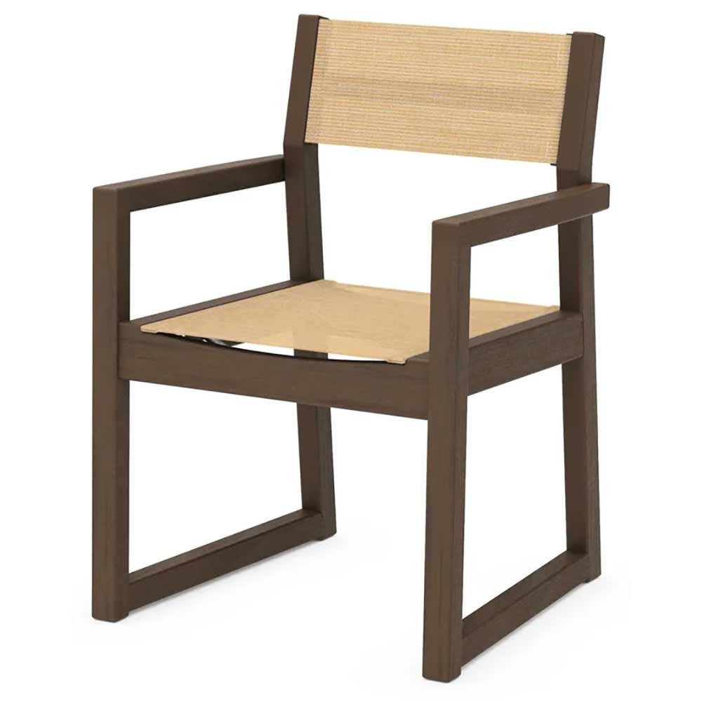 POLYWOOD® EDGE Sling Dining Arm Chair - EMD290