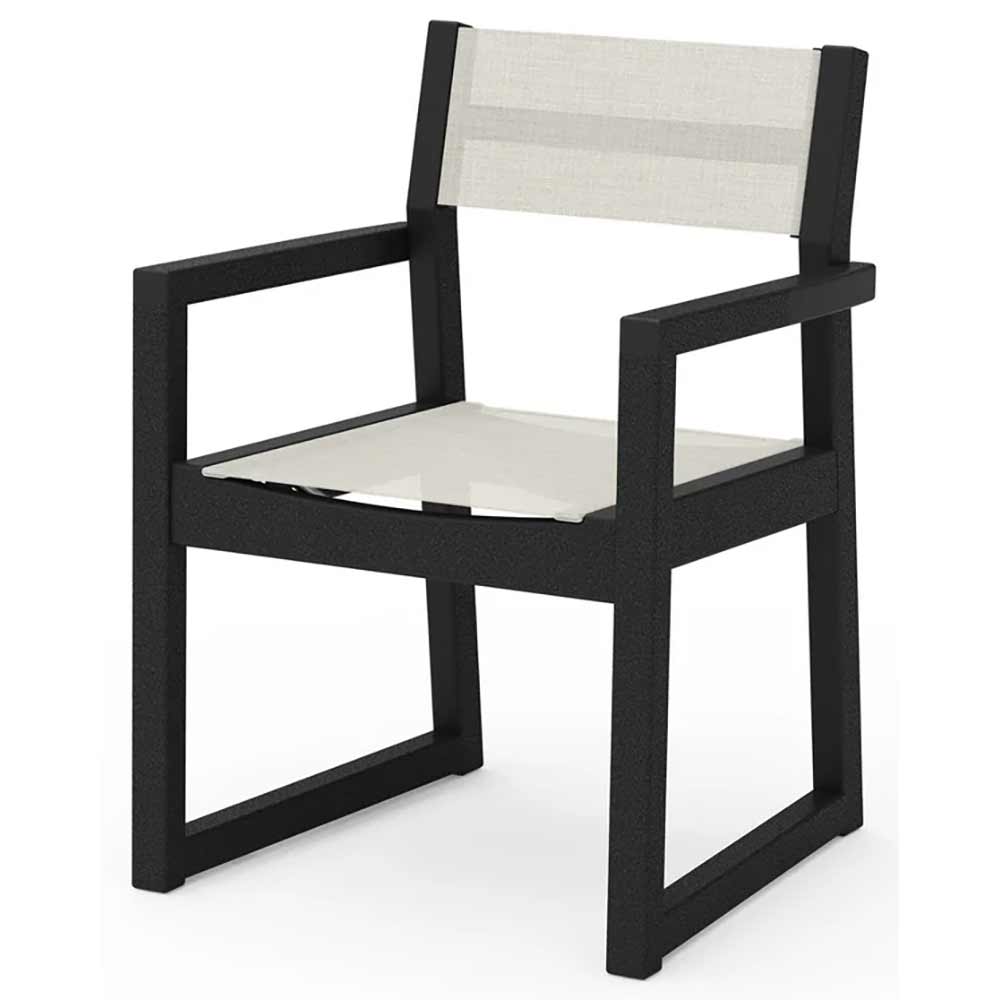 POLYWOOD® EDGE Sling Dining Arm Chair - EMD290