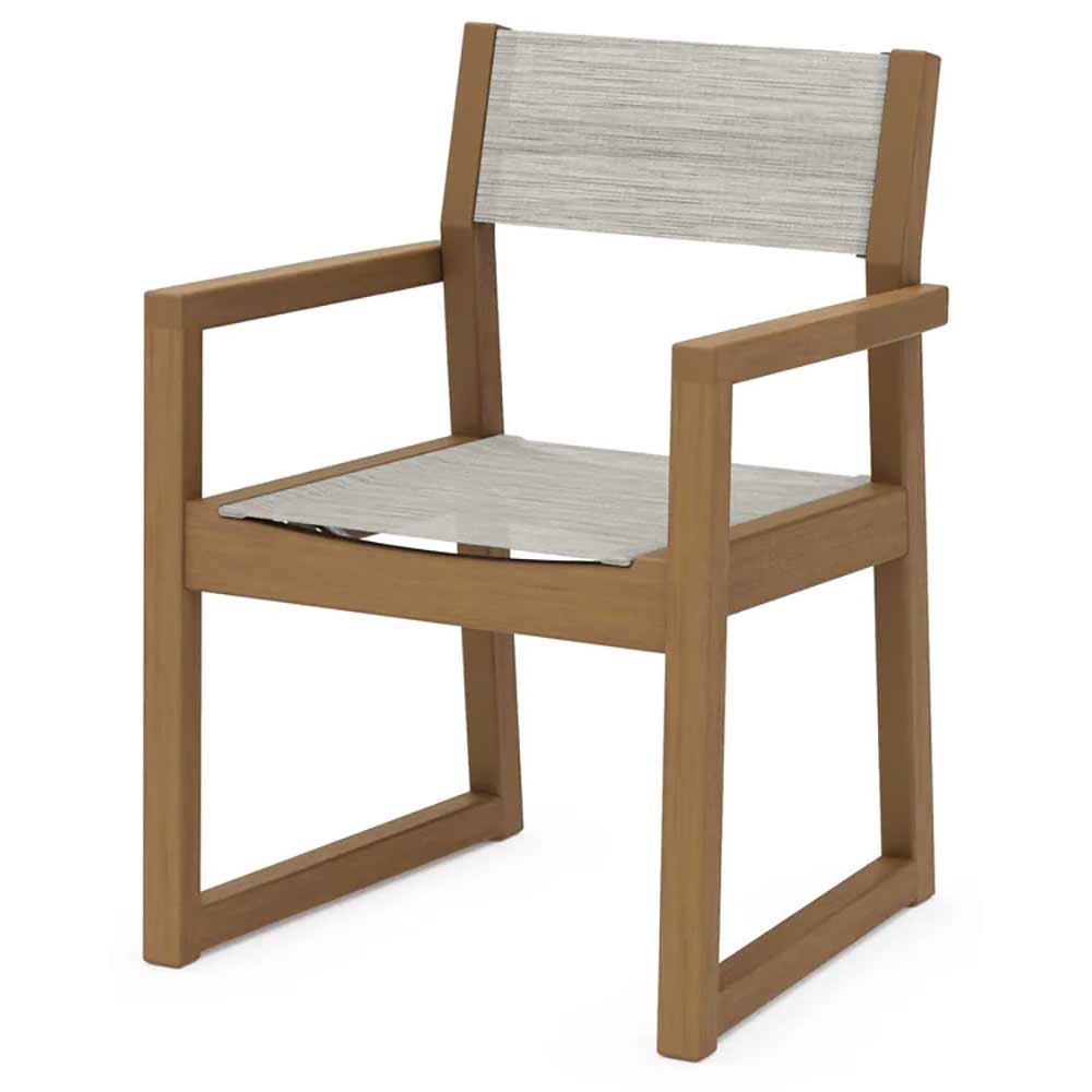 POLYWOOD® EDGE Sling Dining Arm Chair - EMD290