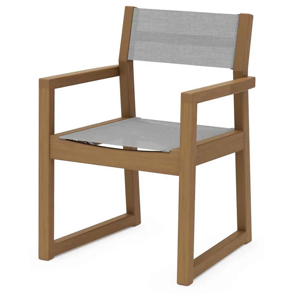 POLYWOOD® EDGE Sling Dining Arm Chair - EMD290
