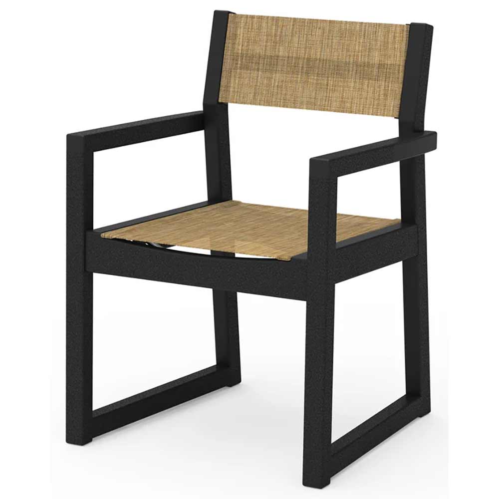 POLYWOOD® EDGE Sling Dining Arm Chair - EMD290