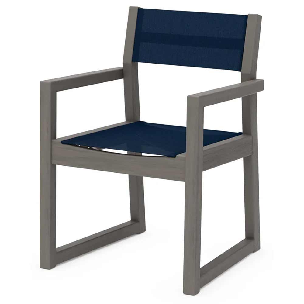 POLYWOOD® EDGE Sling Dining Arm Chair - EMD290
