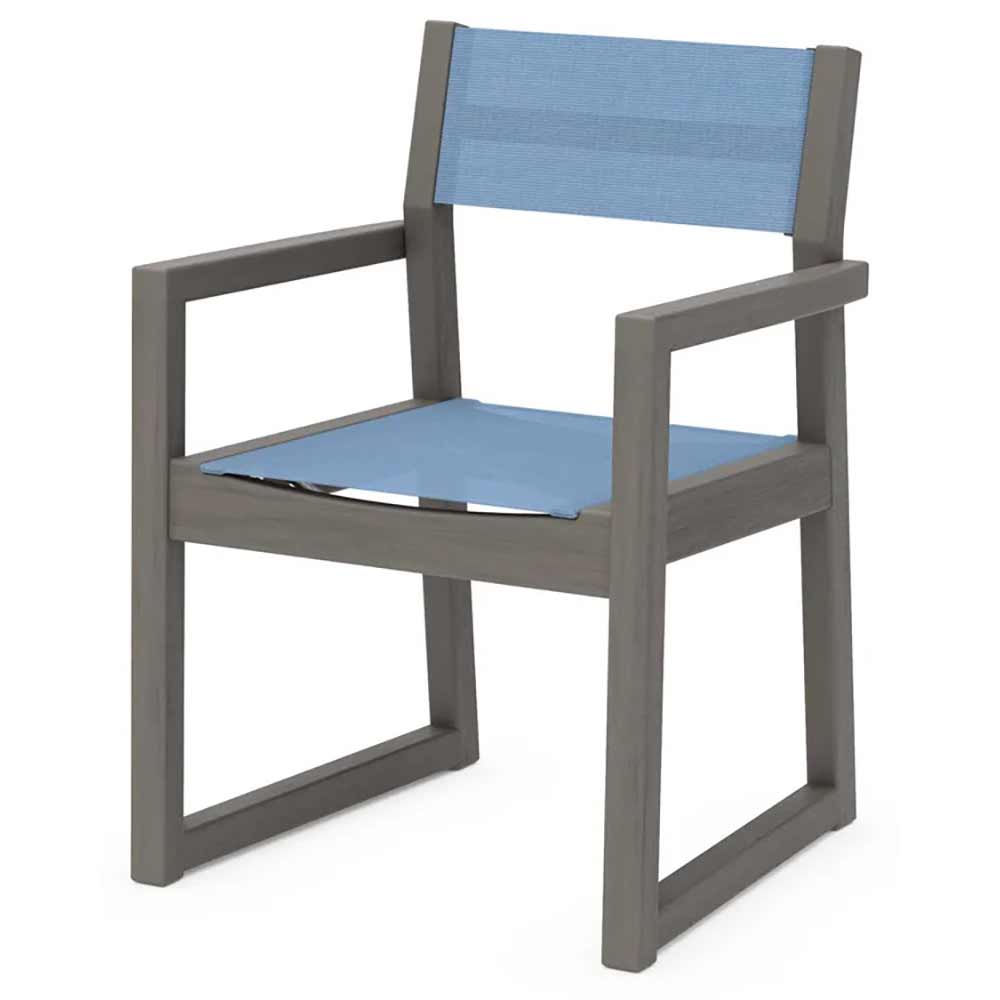 POLYWOOD® EDGE Sling Dining Arm Chair - EMD290