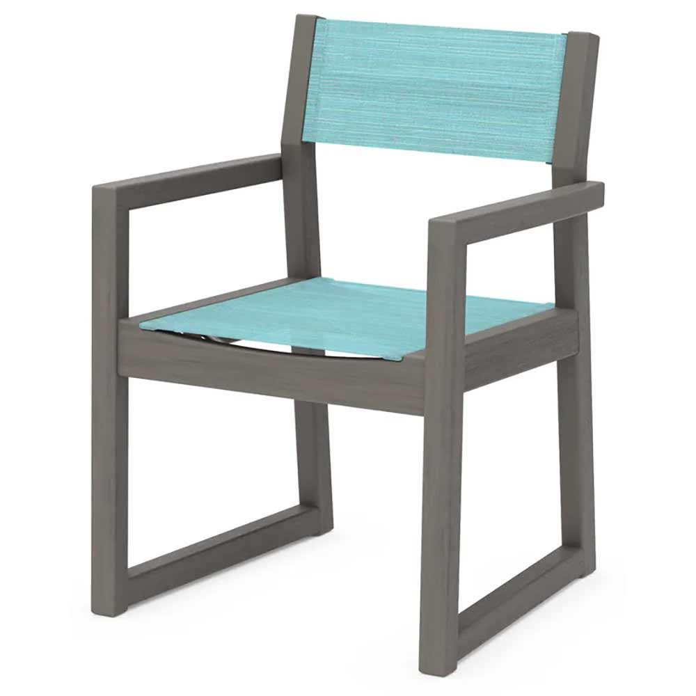 POLYWOOD® EDGE Sling Dining Arm Chair - EMD290