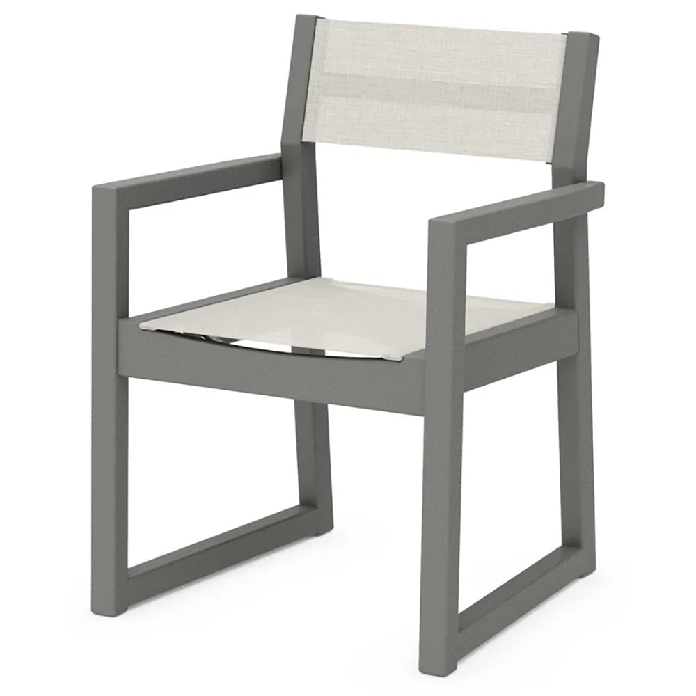 POLYWOOD® EDGE Sling Dining Arm Chair - EMD290