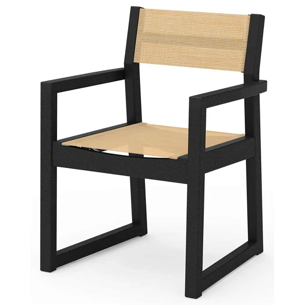 POLYWOOD® EDGE Sling Dining Arm Chair - EMD290