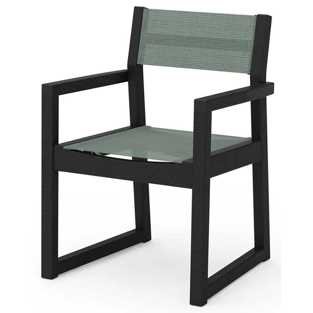 POLYWOOD® EDGE Sling Dining Arm Chair - EMD290