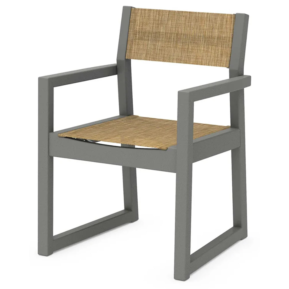 POLYWOOD® EDGE Sling Dining Arm Chair - EMD290