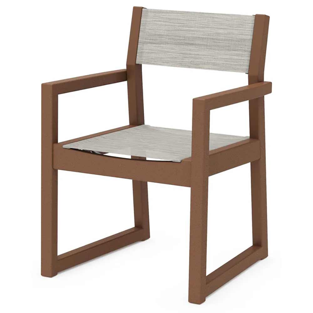 POLYWOOD® EDGE Sling Dining Arm Chair - EMD290
