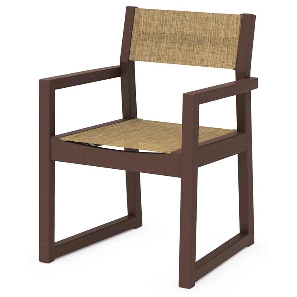 POLYWOOD® EDGE Sling Dining Arm Chair - EMD290
