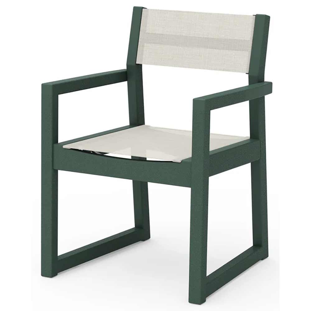 POLYWOOD® EDGE Sling Dining Arm Chair - EMD290
