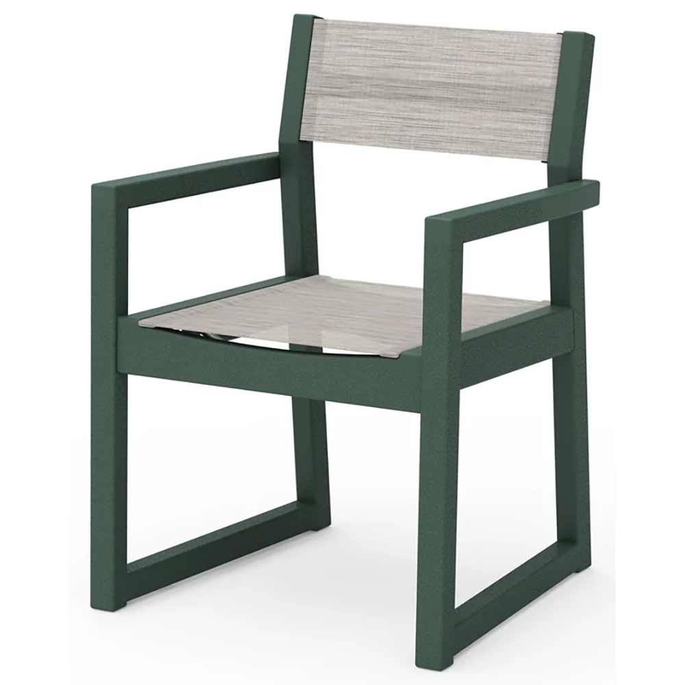 POLYWOOD® EDGE Sling Dining Arm Chair - EMD290