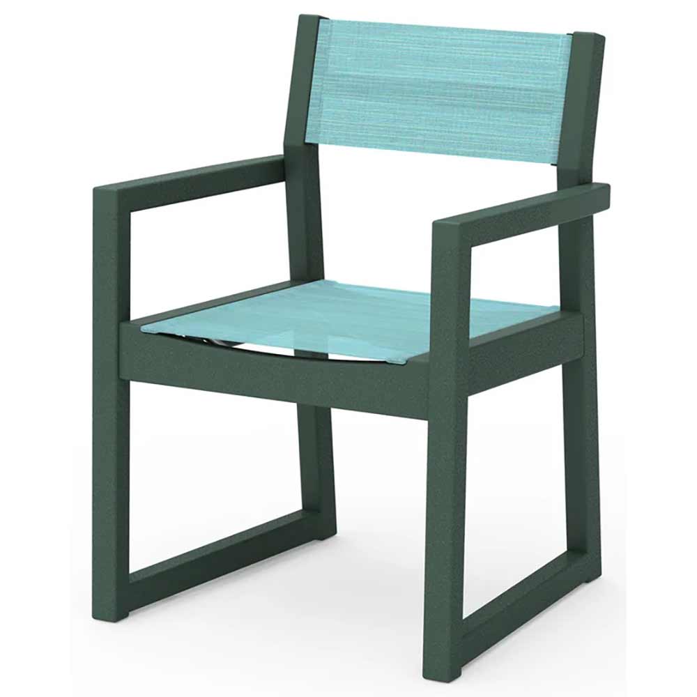 POLYWOOD® EDGE Sling Dining Arm Chair - EMD290