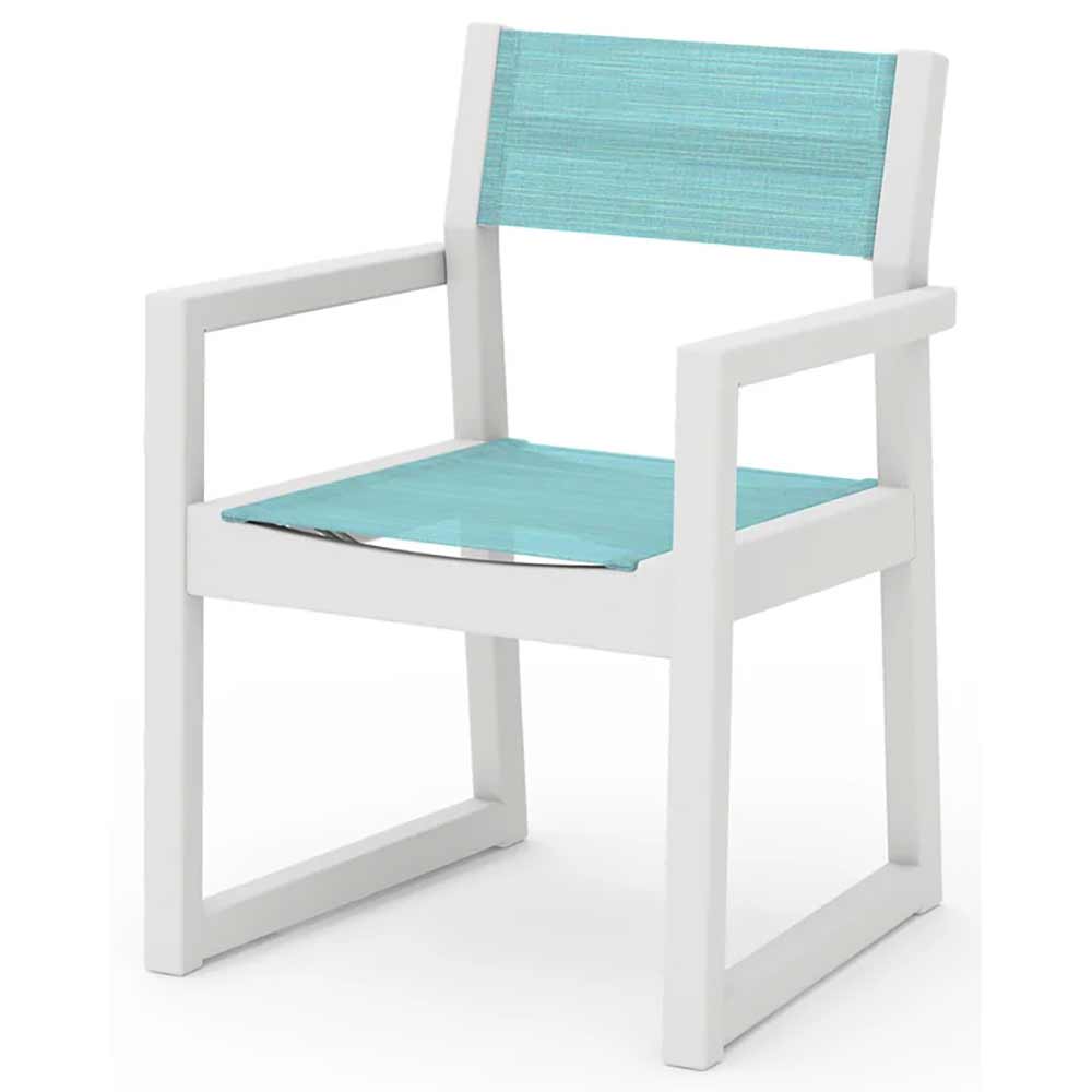 POLYWOOD® EDGE Sling Dining Arm Chair - EMD290