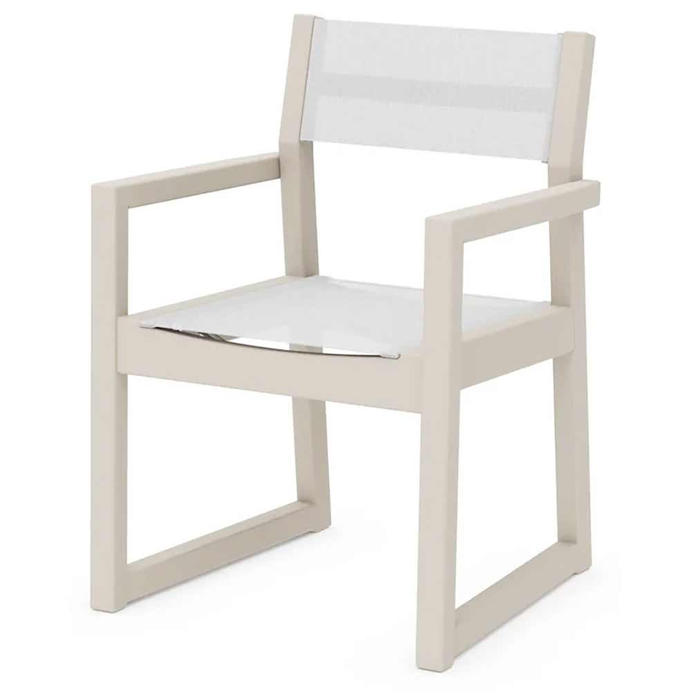 POLYWOOD® EDGE Sling Dining Arm Chair - EMD290